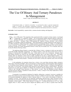 Duplicity and the Binary Paradox