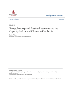 Reservoirs and the Capacity for Life and Change in Cambodia