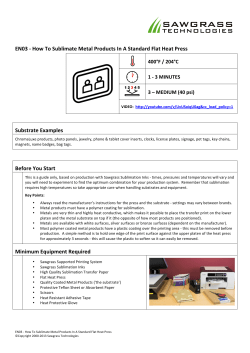 EN03 - How to Sublimate Metal Products In A Flat Heat Press