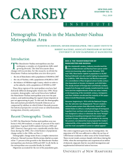Demographic trends in the Manchester-nashua