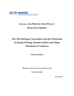 The 1951 Refugee Convention and the Protection of
