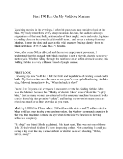 First 170 Km On My Voltbike Mariner