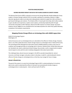 Mapping Climate Change Effects on Archeology Sites with ASMIS