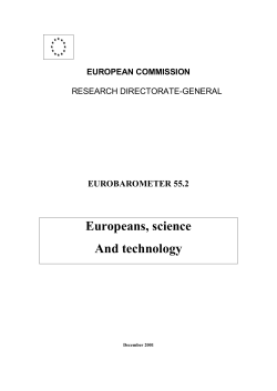 Europeans, science and technology