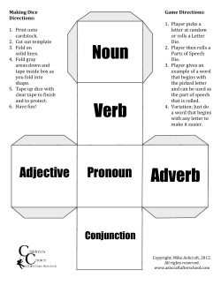 Noun Verb - Ashcraft After School