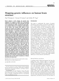 Mapping genetic influences on human brain structure