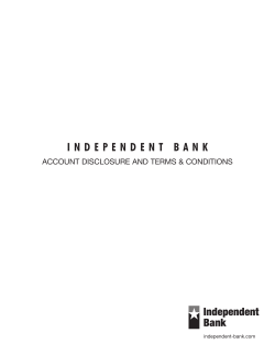 table of contents - Independent Bank