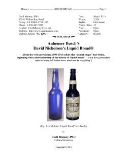 1296 liquid bread - Society for Historical Archaeology