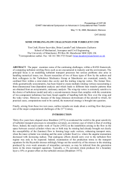 SOME SWIRLING-FLOW CHALLENGES FOR TURBULENT CFD