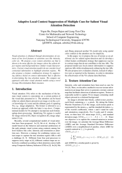 Adaptive Local Context Suppression of Multiple Cues for Salient