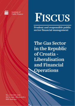 The Gas Sector in the Republic of Croatia