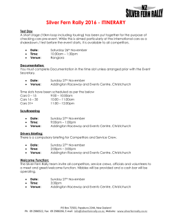 Silver Fern Rally 2016