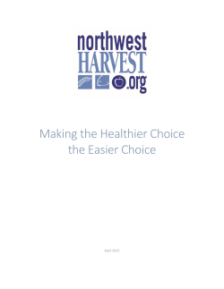 Making the Healthier Choice the Easier Choice