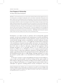 From Pangaea to Partnership: The Many Fields of Rural Development