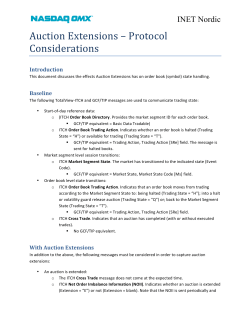 Auction Extensions &ndash; Protocol Considerations