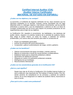Certified Internal Auditor (CIA) - The Institute of Internal Auditors