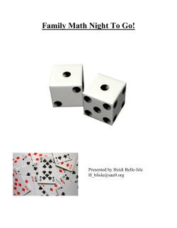 Family Math Night to Go