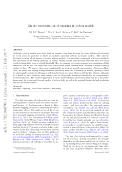 On the representation of capsizing in iceberg models