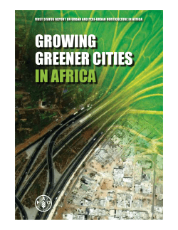 Growing Greener Cities in Africa