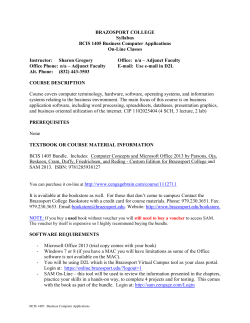 BCIS1405 - Brazosport College
