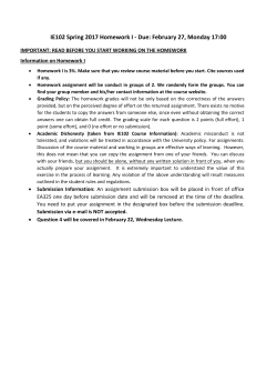 IE102 Spring 2017 Homework I - Due: February 27, Monday 17:00