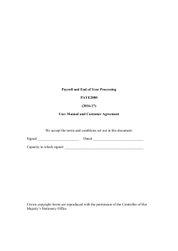 the Payroll and End of Year