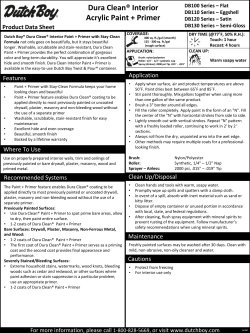 Dura Clean&reg; Interior Acrylic Paint + Primer