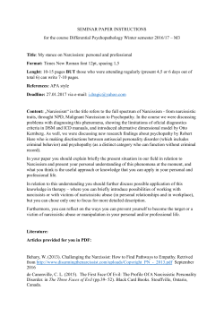 SEMINAR PAPER INSTRUCTIONS for the course Differential