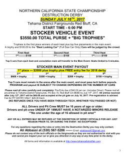 stocker vehicle event - Tehama District Fair