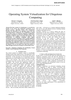 Operating System Virtualization for Ubiquitous Computing