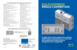 SOLiD EXPRESS SINGLE-CARRIER DAS solid.com A single