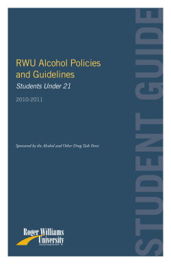 RWU Alcohol Policies and Guidelines