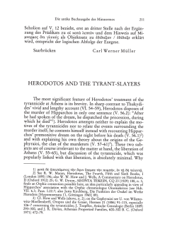 HERODOTOS AND THE TYRANT