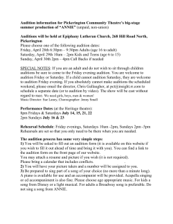 Audit - Pickerington Community Theatre