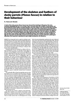 Development of the skeleton and feathers of dusky