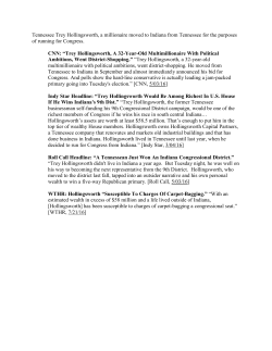 Tennessee Trey Hollingsworth, a millionaire moved to