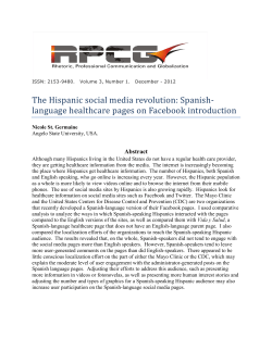 The Hispanic social media revolution: Spanish