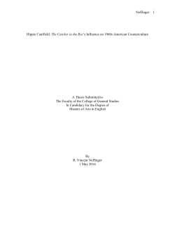 Hippie Caulfield: The Catcher in the Rye`s Influence on 1960s