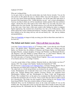 I was born - Just Moments In Time