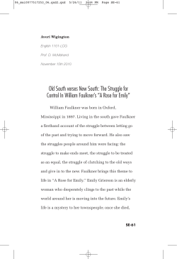 Old South verses New South: The Struggle for Control In William