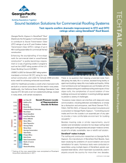 Tech Talk: Sound Isolation Solutions for Commercial Roofing Systems