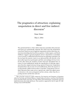 explaining unquotation in direct and free indirect discourse