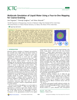 Multiscale Simulation of Liquid Water Using a Four-to