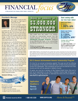 FINANCIALfocus - Sky Federal Credit Union