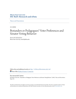 Bystanders or Pedagogues? Voter Preferences and Senator Voting