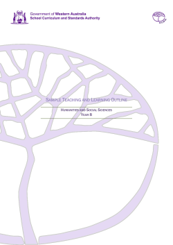 sample teaching and learning outline - K-10 Outline