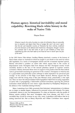 Human agency, historical inevitability and moral - ANU Press