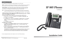 IP-805 Installation Guide