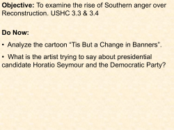 US Grant and the KKK - Mr. Clark US History