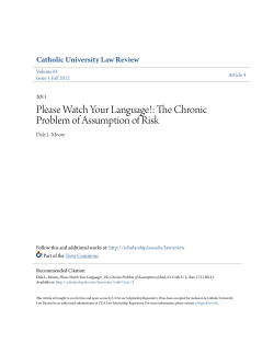 The Chronic Problem of Assumption of Risk